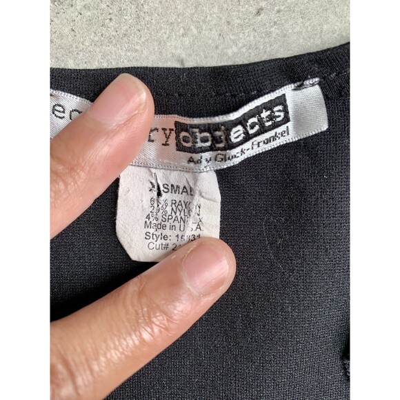 Necessary Objects Black Scalloped Cardigan Sweater XS - Picture 3 of 5